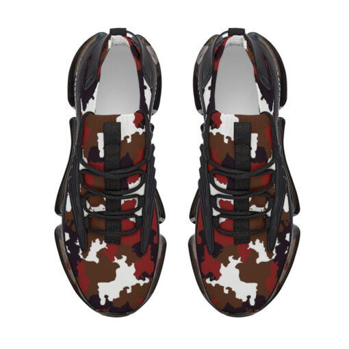 Red Brown Camouflage Air Sneakers - Image 3