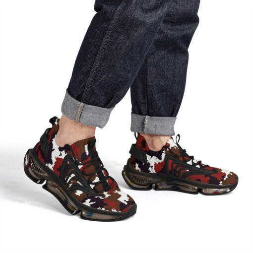 Red Brown Camouflage Air Sneakers - Image 7