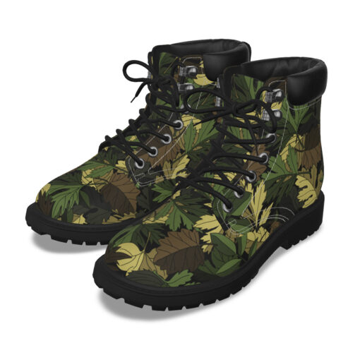 Camouflage Leaves Classic Boots - Image 5