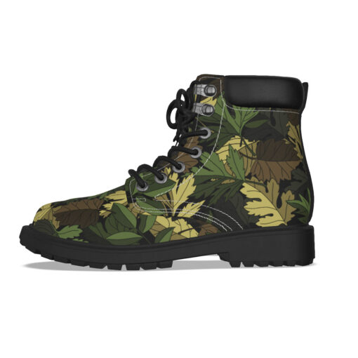 Camouflage Leaves Classic Boots - Image 6