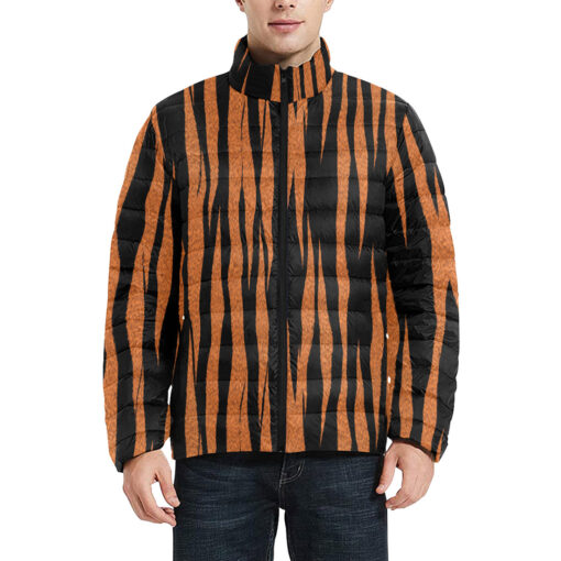 Camouflage Tiger Stripes Men's Padded Jacket - Image 3