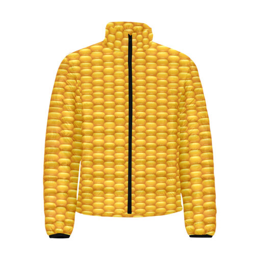 Corn Pattern Men's Padded Jacket