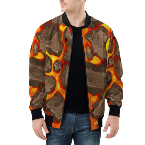 Magma with Stones Bomber Jacket