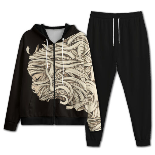 Mummy Woman Face Art Men's Tracksuit