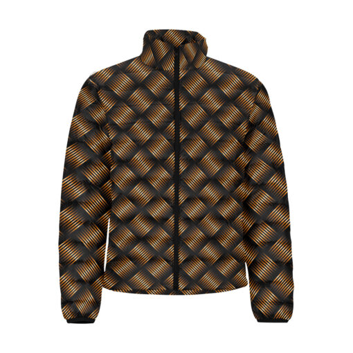 Metal Geometric Men's Padded Jacket