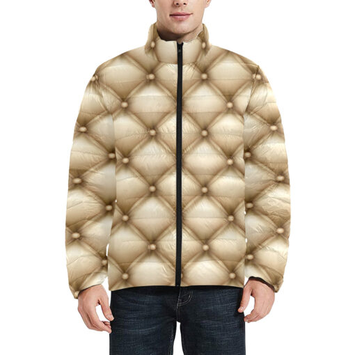 Furniture Upholstery Pattern Men's Padded Jacket - Image 3