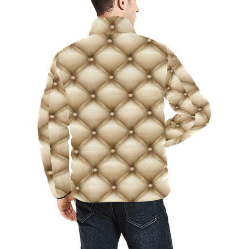 Furniture Upholstery Pattern Men's Padded Jacket - Image 4