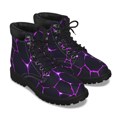 Cracked Purple Magic Glow Classic Boots - Image 3