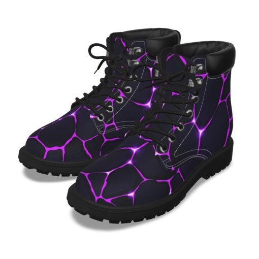 Cracked Purple Magic Glow Classic Boots - Image 5