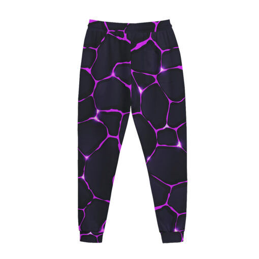 Cracked Purple Magic Glow Men's Tracksuit - Image 3