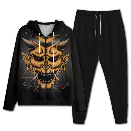 Japanese Devil Mask Men's Tracksuit