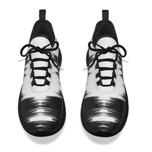 Black White Modern Grunge Sports Shoes - Image 4