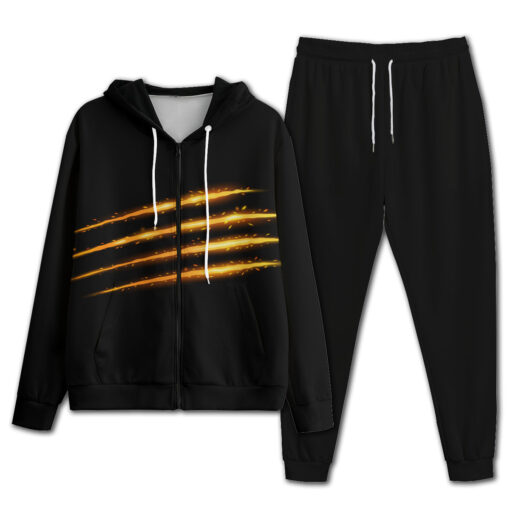 Sparkling Monster Claw Scratches Men's Tracksuit