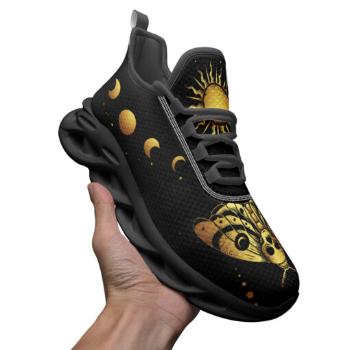 Esoteric Death Moth Moon and Sun Sports Shoes - Image 3