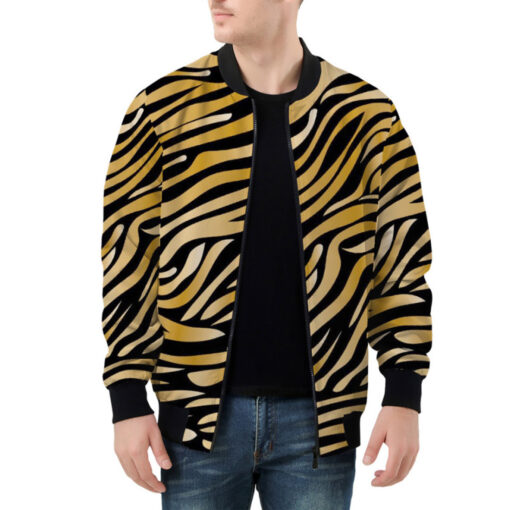 Tiger Pattern Bomber Jacket