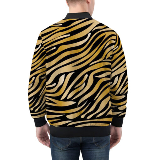 Tiger Pattern Bomber Jacket - Image 2