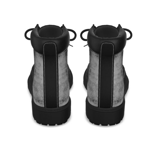 Abstract Gray Grunge Classic Boots - Image 7