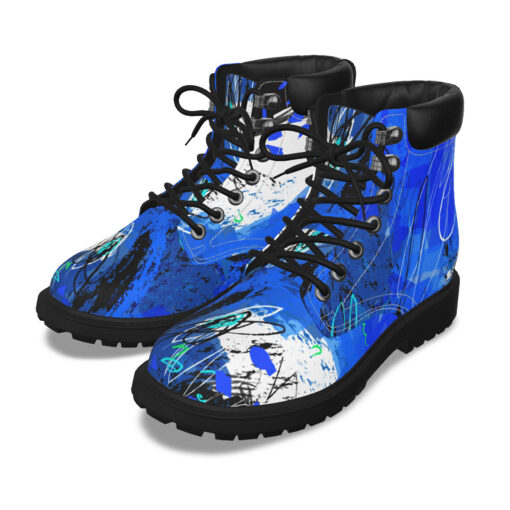 Modern Trendy Art Abstraction Classic Boots - Image 5