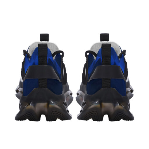 Polygonal Blue Geometric Air Sneakers - Image 4