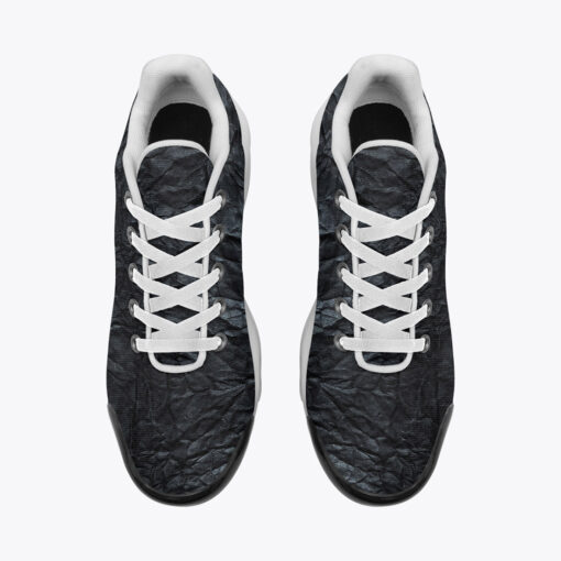 Crumpled Black Paper Cushion Air Sneakers - Image 6