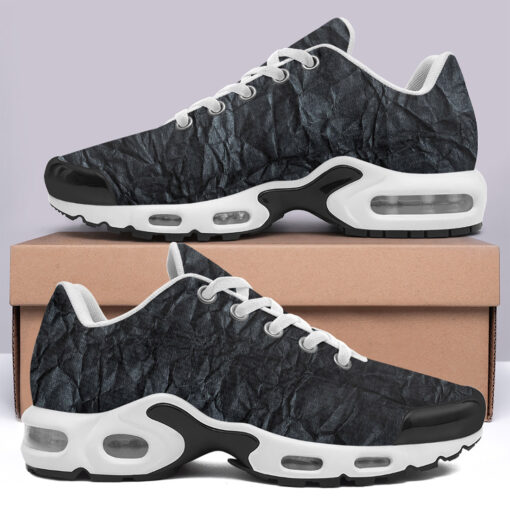 Crumpled Black Paper Cushion Air Sneakers - Image 3