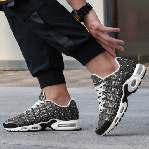 Alligator Texture Print Cushion Air Sneakers - Image 2