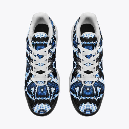 Blue Snake Skin Ornament Cushion Air Sneakers - Image 6