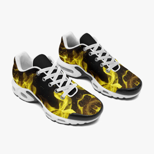 Yellow Fire Cushion Air Sneakers