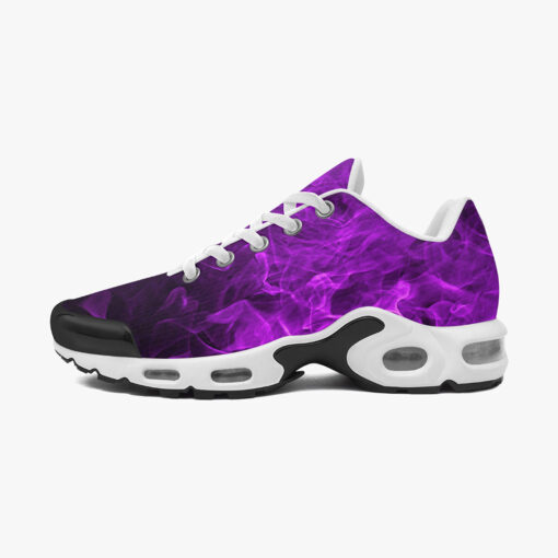 Violet Neon Fire And Smoke Cushion Air Sneakers - Image 4