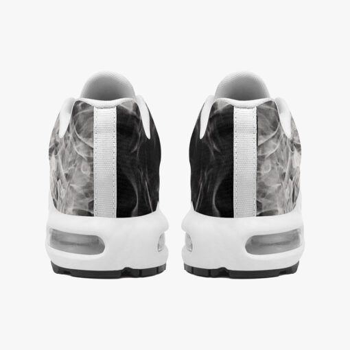 White Fire And Smoke Cushion Air Sneakers - Image 5