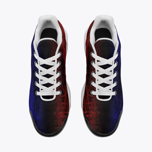 Blue Red Scuffs Cushion Air Sneakers - Image 6