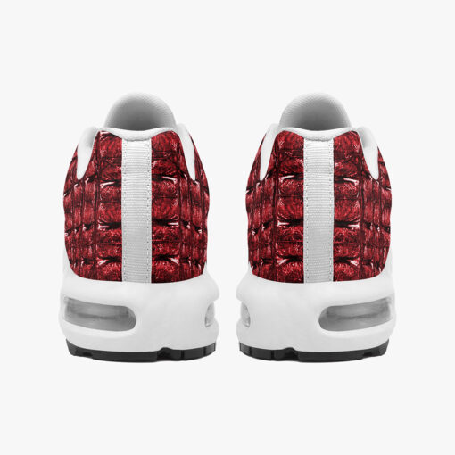 Red Alligator Texture Print Cushion Air Sneakers - Image 5