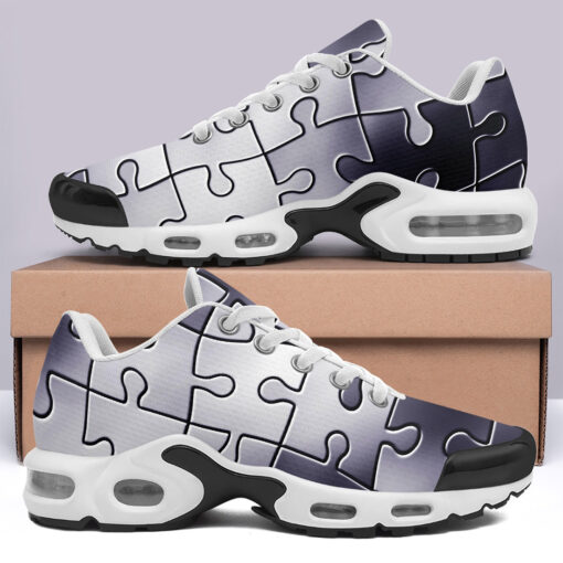 Puzzle Pattern Cushion Air Sneakers - Image 3