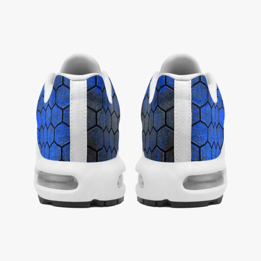 Hexagons Blue Smoke Cushion Air Sneakers - Image 5