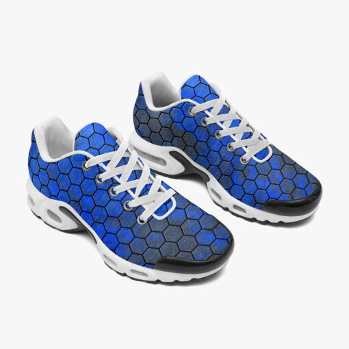 Hexagons Blue Smoke Cushion Air Sneakers