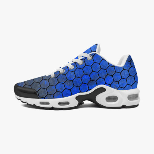 Hexagons Blue Smoke Cushion Air Sneakers - Image 4