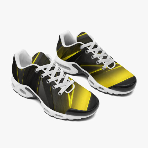 Geometric Yellow Stripes Cushion Air Sneakers