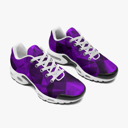 Violet Polygons Cushion Air Sneakers