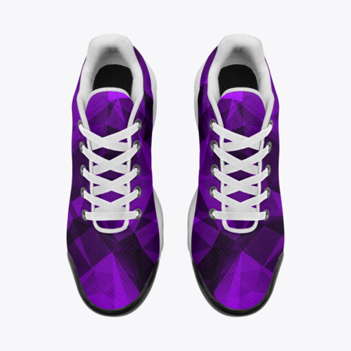 Violet Polygons Cushion Air Sneakers - Image 6