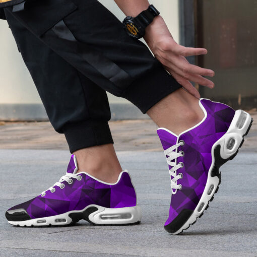 Violet Polygons Cushion Air Sneakers - Image 2