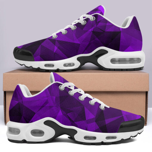 Violet Polygons Cushion Air Sneakers - Image 3