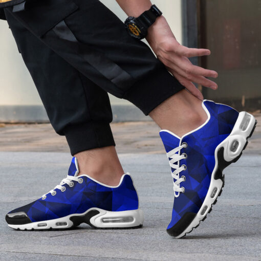 Blue Polygons Cushion Air Sneakers - Image 2