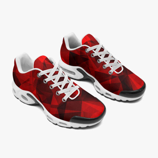 Red Polygons Cushion Air Sneakers