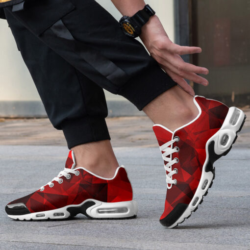 Red Polygons Cushion Air Sneakers - Image 2