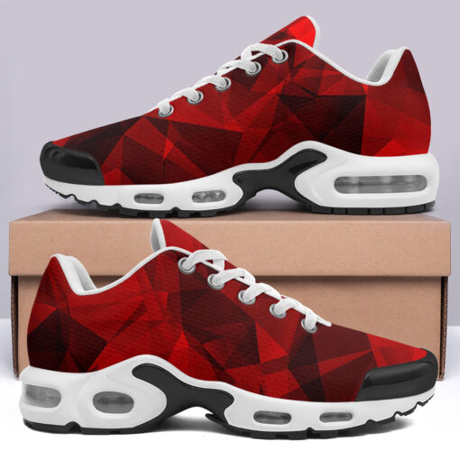 Red Polygons Cushion Air Sneakers - Image 3