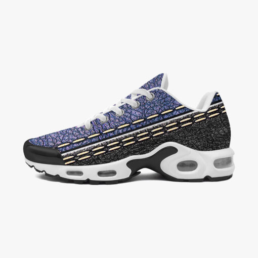 Skin Texture Blue Stripe Cushion Air Sneakers - Image 4