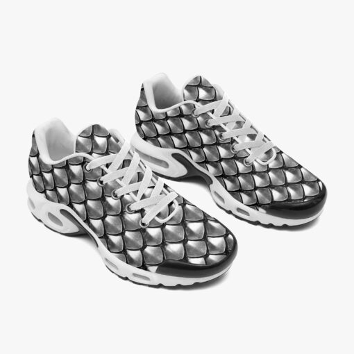 Silver Armor Scales Cushion Air Sneakers