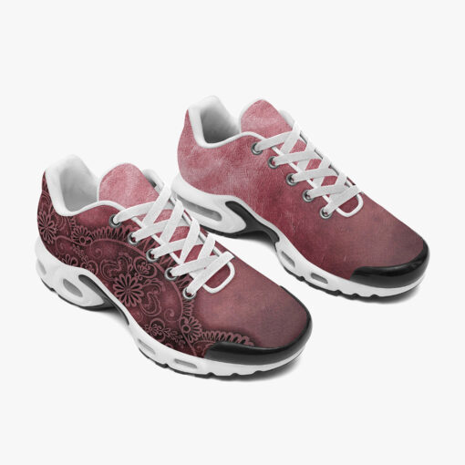 Red Lace Ornament Cushion Air Sneakers