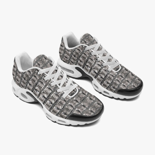 Gray Alligator Pattern Cushion Air Sneakers