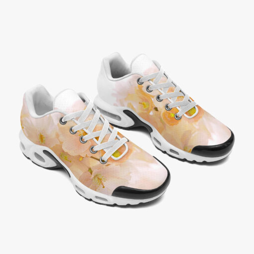 Yellow Sakura Flowers Cushion Air Sneakers